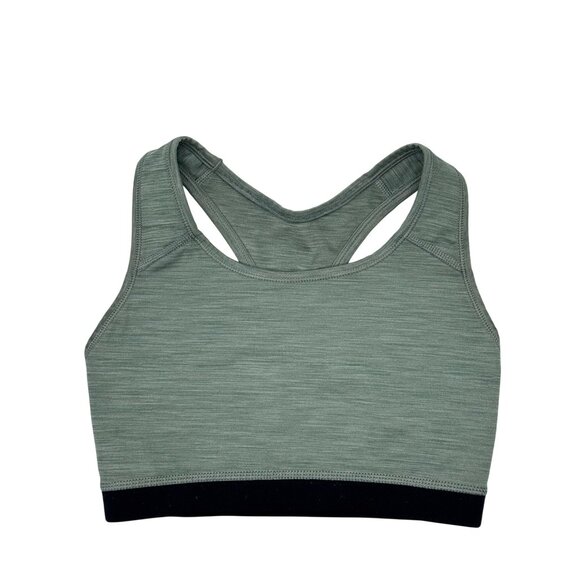 NIKE Women’s Sports Bra Size S Gray Black Dri-FIT Racerback Medium Support - Picture 9 of 9